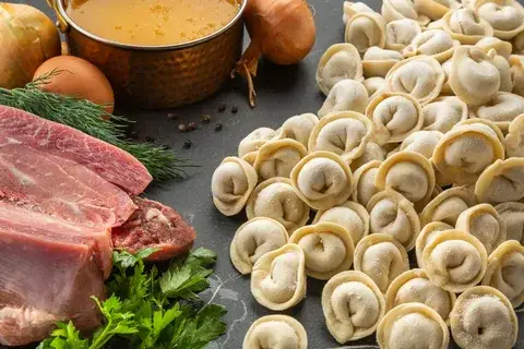 Пельмени свинина-говядина