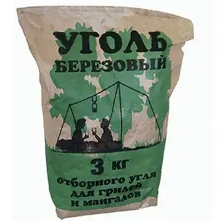 Уголь березовый 3кг