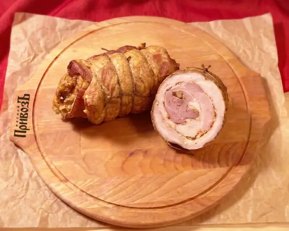 Свиной рулет копченый